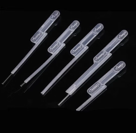 Disposable Clear 60UL 63mm 100UL 120UL Double Bulb Volume Transfer Pipette Manufacturer